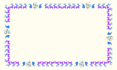 Frame template for christmas season celebration, christmas wreath concept