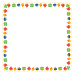 Frame template for christmas season celebration, christmas wreath concept