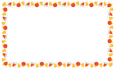 Frame template for christmas season celebration, christmas wreath concept