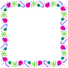 Frame template for christmas season celebration, christmas wreath concept