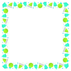 Frame template for christmas season celebration, christmas wreath concept