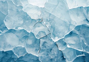 Obraz premium Abstract Ice Texture Background - Cracked Blue