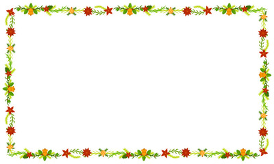 Frame template for christmas season celebration, christmas wreath concept