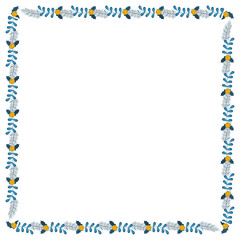 Frame template for christmas season celebration, christmas wreath concept