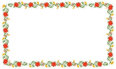 Frame template for christmas season celebration, christmas wreath concept