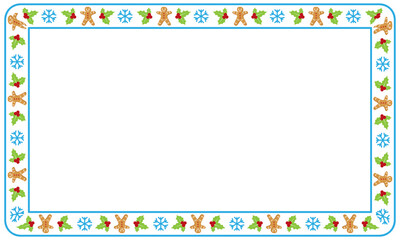 Frame template for christmas season celebration, christmas wreath concept