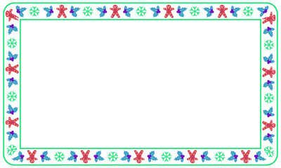 Frame template for christmas season celebration, christmas wreath concept