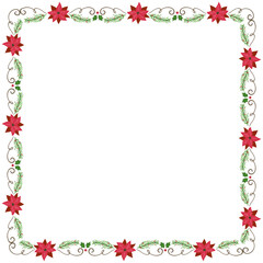 Frame template for christmas season celebration, christmas wreath concept