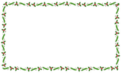 Frame template for christmas season celebration, christmas wreath concept