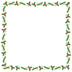 Frame template for christmas season celebration, christmas wreath concept