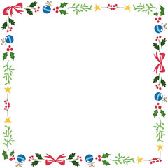 Frame template for christmas season celebration, christmas wreath concept