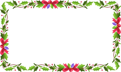 Frame template for christmas season celebration, christmas wreath concept