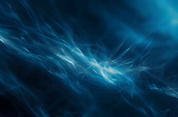 Abstract Blue Digital Background With Blurred Lines