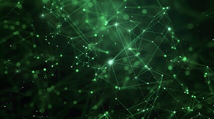 Obraz premium Abstract Green Network Pattern Design