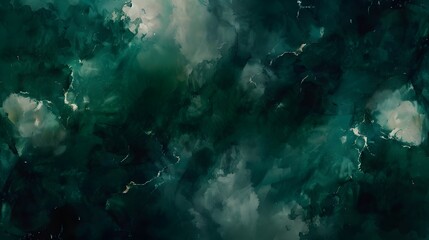 Obraz premium Abstract Dark Green Watercolor Background