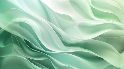 Obraz premium Abstract Green Gradient Waves Background