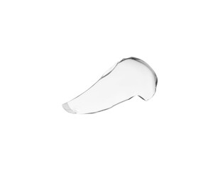 Piece of broken glass isolated on white