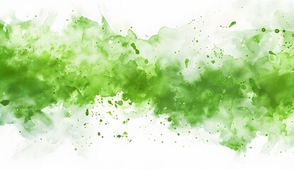 Obraz premium Abstract Green Watercolor Background Design