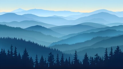Obraz premium mountain, landscape, sky, sunset, fog, mountains, nature, sunrise, forest, cloud, clouds, hill, morning, mist, sun, view, winter, valley, tree, dawn, snow, hills, travel, peak, light