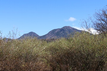 Fototapeta premium 秋の日光の風景。戦場ヶ原からの風景。