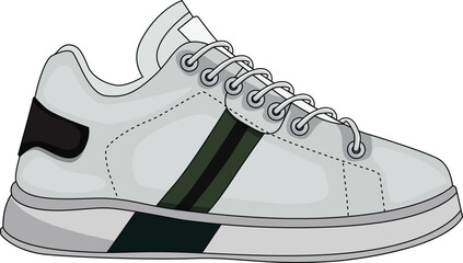 Vector sneakers shoes for training, running shoe vector illustration. Sport shoes , isolated