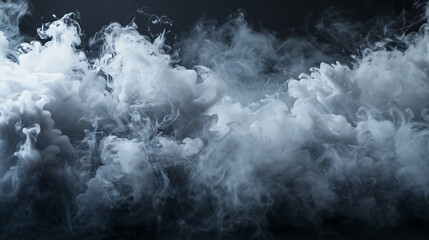 Dynamic chemical reaction with smoke bomb explosion creating swirling smoke.