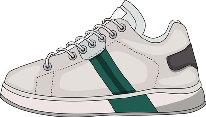 Vector sneakers shoes for training, running shoe vector illustration. Sport shoes , isolated