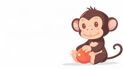 Fototapeta premium cartoon, animal, vector, tree, illustration, bear, baby, child, dog, nature, mammal, toy, zoo, jungle, fun, boy, safari, wild, funny, brown, wildlife, smile, green, character, flower, monkey