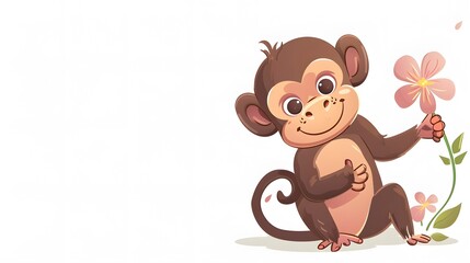 cartoon, animal, vector, tree, illustration, bear, baby, child, dog, nature, mammal, toy, zoo, jungle, fun, boy, safari, wild, funny, brown, wildlife, smile, green, character, flower, monkey
