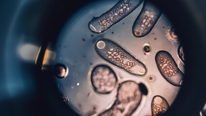 protozoa seen under a microscope