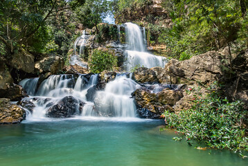 Obraz premium waterfall in the forest