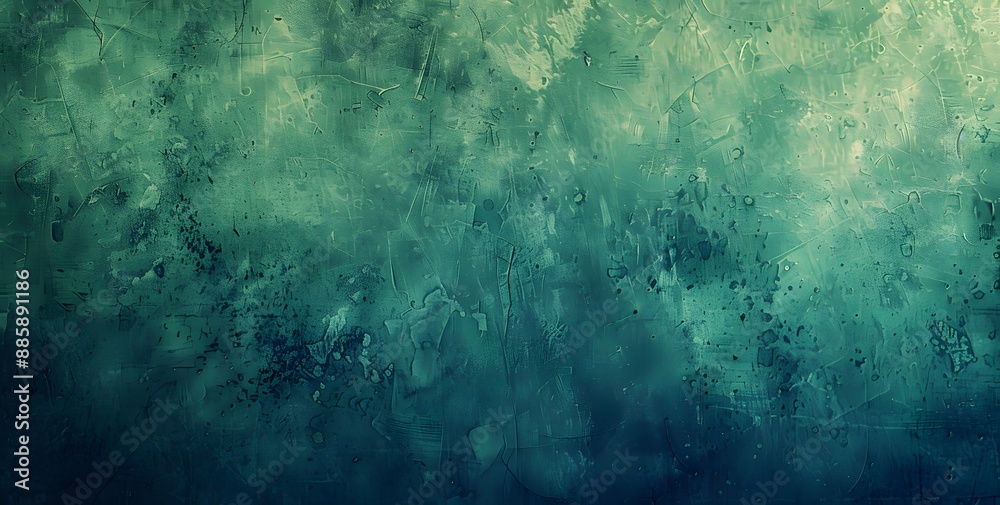 Canvas Prints Grunge Texture Green Blue Gradient Background