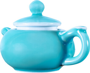Ceramic Teapot Isolated Template Object.