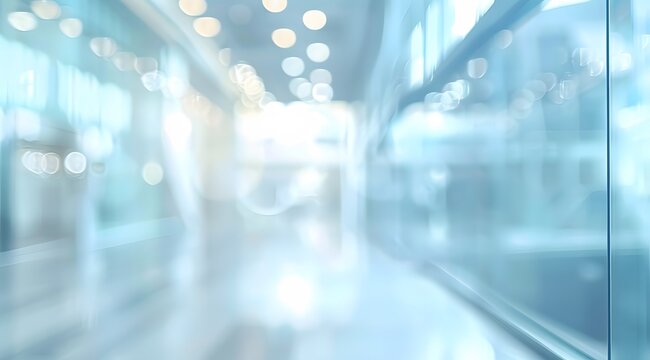 Abstract Blurred Office Building Background