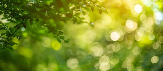 Fototapeta premium Abstract Green Nature Bokeh Background for Design