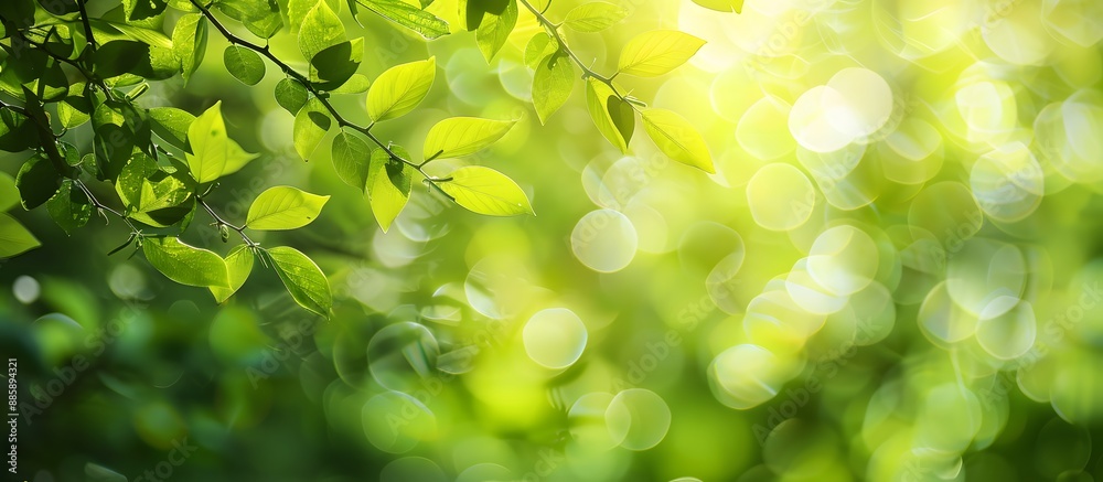 Canvas Prints green nature background bokeh for spring summer