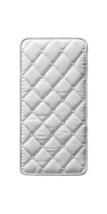 White Quilted Mattress Isolated