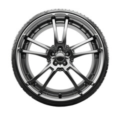 Obraz premium Modern Car Alloy Wheel Isolated