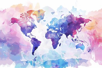 Obraz premium abstract world map