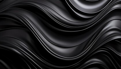 白黒、波、風、カーテン、