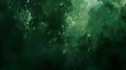 Fototapeta premium Dark Green Grunge Fantasy Digital Painting