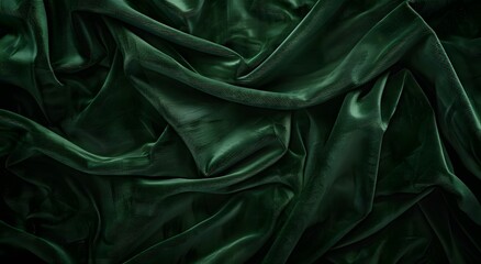 Fototapeta premium Dark Green Velvet Texture Fabric Background