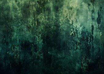 Obraz premium Dark Green Grunge Texture Background