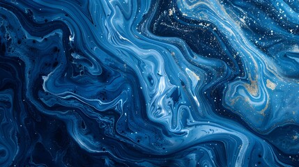 Obraz premium Blue background with marbled texture