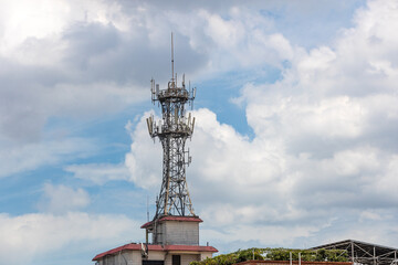 Outdoor mobile communication 5G signal base station tower