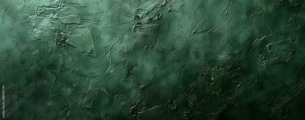 Sticker Textured Green Concrete Wall Background