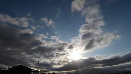 may evening storm clouds time lapse - 30 sec