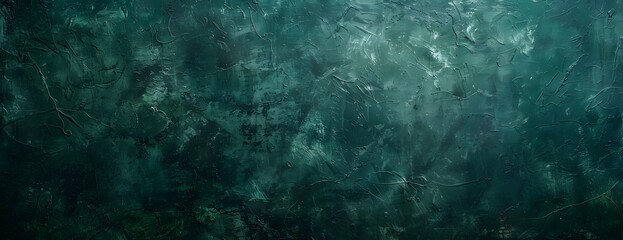 Fototapeta premium Dark Green Grunge Texture Background for Product Display
