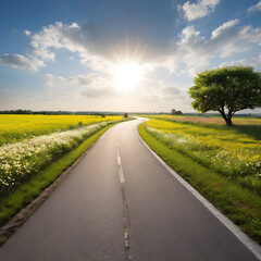 road in the countryside