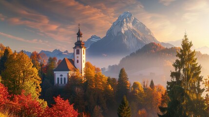 Scenic Shot Bavaria Maria Gern